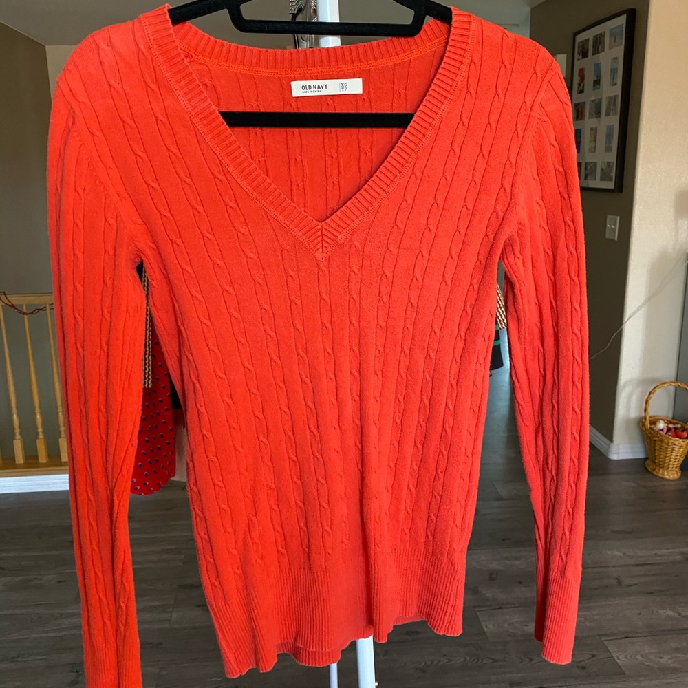 Cable knit sweater